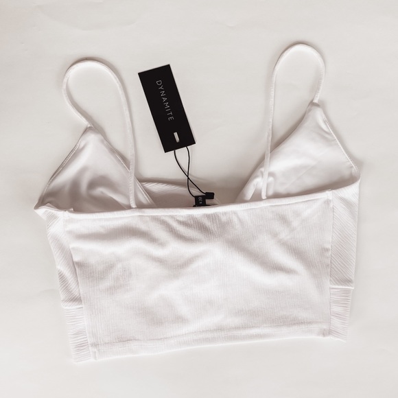 NWT White Tie Cropped Cami - Picture 4 of 4